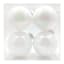 4-Count White Iridescent Pet Ornaments, 100mm