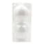 4-Count White Iridescent Pet Ornaments, 100mm