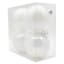 4-Count White Iridescent Pet Ornaments, 100mm