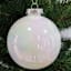 4-Count White Iridescent Pet Ornaments, 100mm