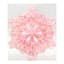 Pink Iridescent Snowflake Ornament, 5"