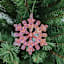 Pink Iridescent Snowflake Ornament, 5"