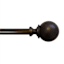 Gwen 3/4" Bronze Ball Curtain Rod, 48-84"
