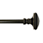 Wilson 3/4" Bronze Square Curtain Rod, 84-120"