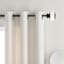 Tyson 3/4" Clear & Bronze Square Curtain Rod, 84-120"