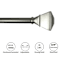 Parker 3/4" Pewter Trumpet Curtain Rod, 48-84"