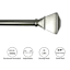 Parker 3/4" Pewter Trumpet Curtain Rod, 84-120"