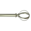 Princeton 3/4" Nickel Cage Curtain Rod, 28-48"
