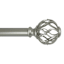 Winslow 1" Nickel Cage Curtain Rod, 18-36"
