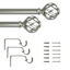 Winslow 1" Nickel Cage Curtain Rod, 18-36"