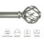 Winslow 1" Nickel Cage Curtain Rod, 18-36"