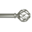 Winslow 1" Nickel Cage Curtain Rod, 36-72"