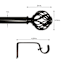 Winslow 1" Bronze Cage Curtain Rod, 18-36"