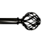 Winslow 1" Bronze Cage Curtain Rod, 36-72"