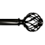 Winslow 1" Bronze Cage Curtain Rod, 72-120"