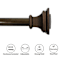 Mitchell 1" Bronze Square Curtain Rod, 72-120"