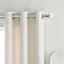 Preston 1" Clear & Silver Round Curtain Rod, 72-120"