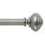 1" Pewter Knob Curtain Rod, 72-120"