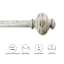 Atlanta 1" White Wood Urn Style Curtain Rod, 18-36"