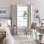 Atlanta 1" White Wood Urn Style Curtain Rod, 72-120"