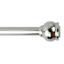 Satin Chrome Tone Steel Shower Rod, 42-72"