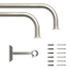 7/8" Pewter Room Darkening French Curtain Rod, 34-112"