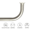 7/8" Pewter Room Darkening French Curtain Rod, 34-112"