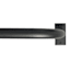 7/8" Black Room Darkening French Curtain Rod, 34-112"