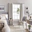 7/8" Black Room Darkening French Curtain Rod, 34-112"