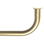 7/8" Brass Room Darkening French Curtain Rod, 34-112"