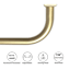 7/8" Brass Room Darkening French Curtain Rod, 34-112"