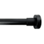 1" Black Tension Curtain Rod, 35-84"