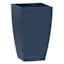 Japi Dark Blue Round Square Modern Outdoor Planter, Large