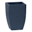 Japi Dark Blue Round Square Modern Outdoor Planter, Small