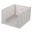 REAL SIMPLE Plastic Collapsible Tall Stacking Closet Bin, Large