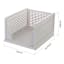 REAL SIMPLE Plastic Collapsible Tall Stacking Closet Bin, Large