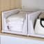 REAL SIMPLE Plastic Collapsible Tall Stacking Closet Bin, Large