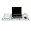 REAL SIMPLE Multi-Check Faux Leather Desk Pad, 31x15.5