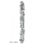 Silver Jumbo Tinsel Garland, 72"