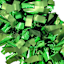 Classic Christmas Green Tinsel Wreath, 30"