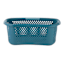 REAL SIMPLE 2-Tone Laundry Hip Basket, Blue