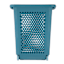 REAL SIMPLE Rolling Laundry Hamper with Handle, Blue