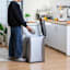 REAL SIMPLE Stainless Steel Slim Trash Can, 45l