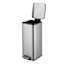 REAL SIMPLE Stainless Square Flat Lid Trash Can, 30l
