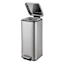 REAL SIMPLE Stainless Square Flat Lid Trash Can, 30l