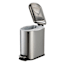 REAL SIMPLE Stainless Steel Rounded Lid Trash Bin, 5l