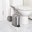 REAL SIMPLE Stainless Steel Rounded Lid Trash Bin, 5l
