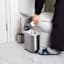 REAL SIMPLE Stainless Steel Rounded Lid Trash Bin, 5l