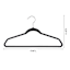 REAL SIMPLE 10-Pack Matte Non-Slip Suit Hanger, Black