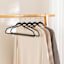 REAL SIMPLE 10-Pack Matte Non-Slip Suit Hanger, Black